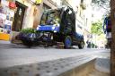 Pedestrian zone scrubbing in Barcelona