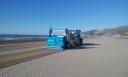 Levelling of beaches in Barcelona
