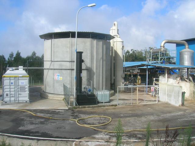 Biogas energy recovery facility
