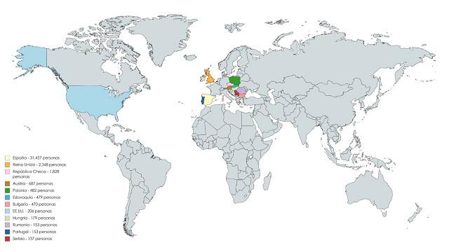 Áreas de actividad y geográficas