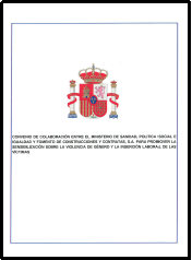 VG1 Convenio entre el Ministerio de Sanidad, Política Social e Igualdad y FCC contra la violencia de género