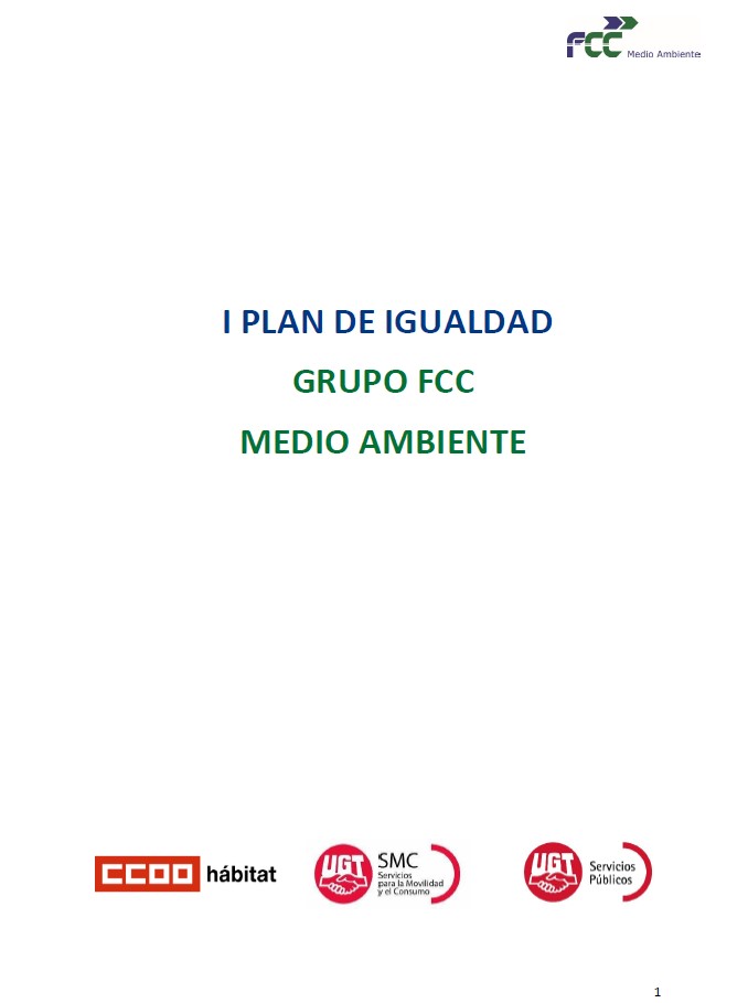 I Plan de Igualdad Grupo FCC Medio Ambiente