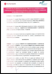 VG3 Convenio entre FCC y Cruz Roja para promover la inserción de mujeres víctimas de violencia de género