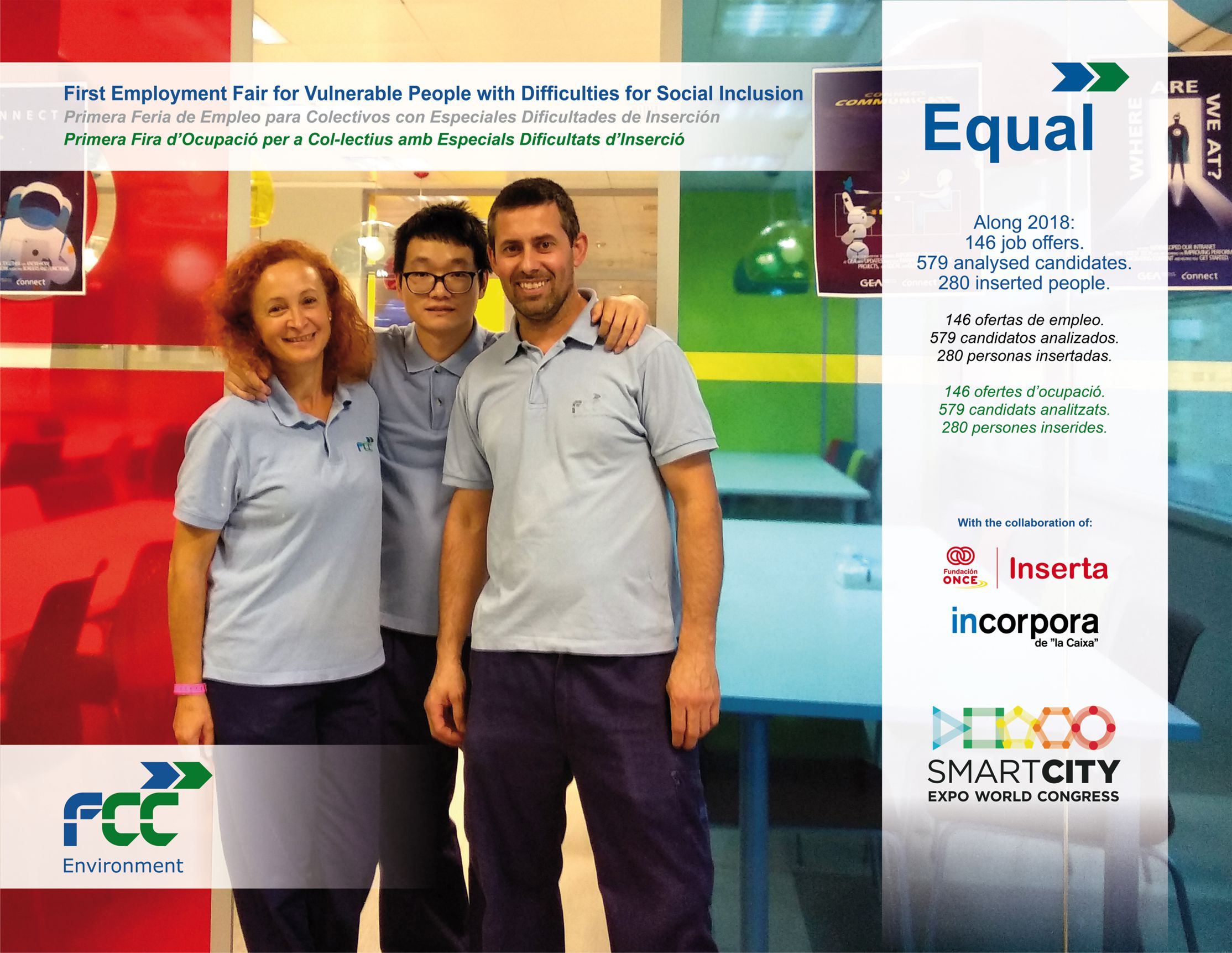 Poster of the First Employment Fair for Groups with Special Insertion Difficulties