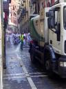 Operaciones de limpieza durante las fiestas de San Fermín