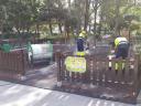 Cleaning of children's playgrounds in Las Palmas