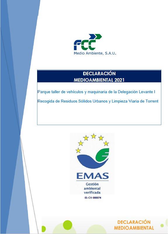 ES-CV-000074 Declaración Medioambiental FCCMA LEVANTE I